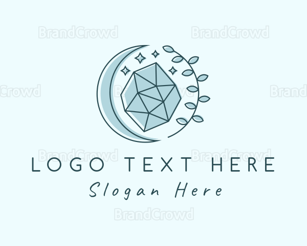 Elegant Cosmic Gemstone Logo