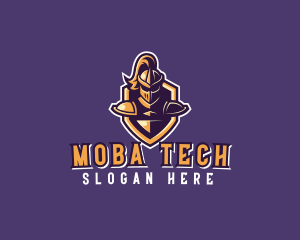 Moba - Knight Armor Warrior logo design