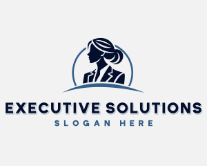 Female Corporate Executive logo design