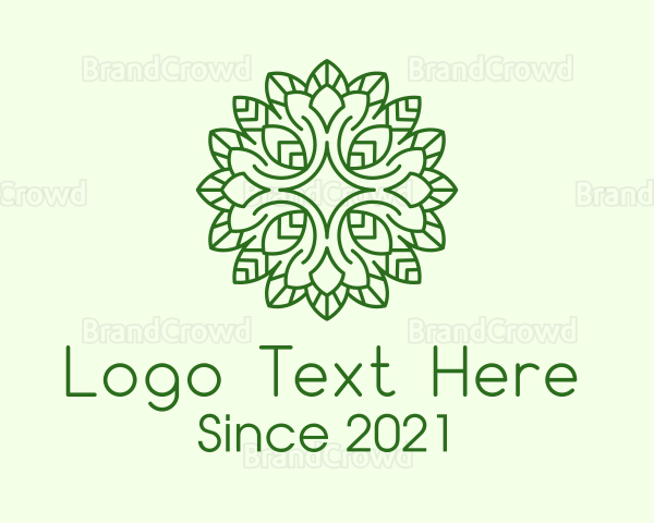 Sparkle Leaf Plant Logo