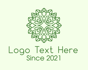 Green - Sparkle Leaf Plant logo design