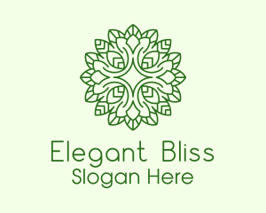 Sparkle Leaf Plant Logo