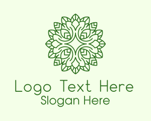 Sparkle Leaf Plant Logo