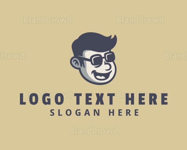 Retro Sunglasses Man Logo