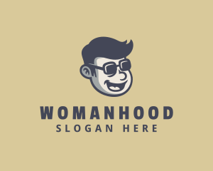 Retro Sunglasses Man  Logo