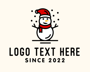 Holiday - Christmas Snowman Holiday logo design