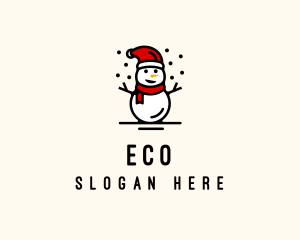 Xmas - Christmas Snowman Holiday logo design