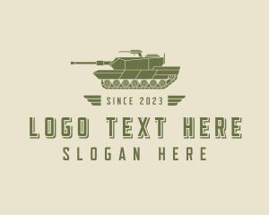 Soldier - Military War Tank logo design