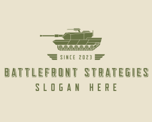Warfare - Military War Tank logo design