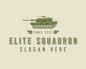 Squadron - Military War Tank logo design