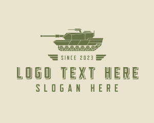 Tank - Military War Tank logo design