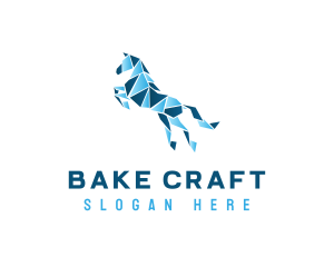 Gradient Horse Craft logo design