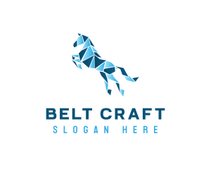 Gradient Horse Craft logo design