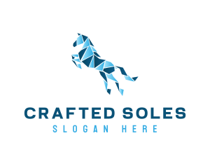 Gradient Horse Craft logo design