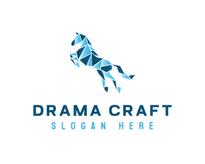 Gradient Horse Craft logo design