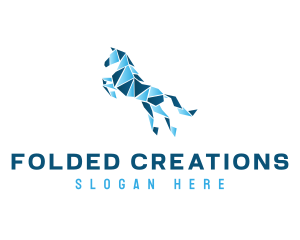 Gradient Horse Craft logo design