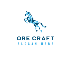 Gradient Horse Craft logo design