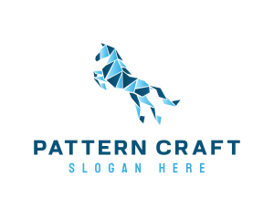 Gradient Horse Craft logo design