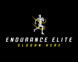 Running Fitness Athlete logo design