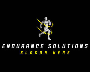 Running Fitness Athlete logo design