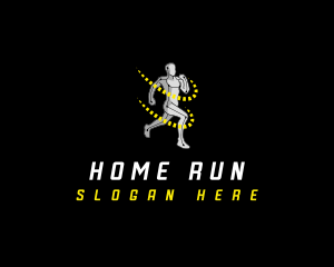 Running Fitness Athlete logo design