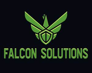 Air Force Falcon Wings  logo design