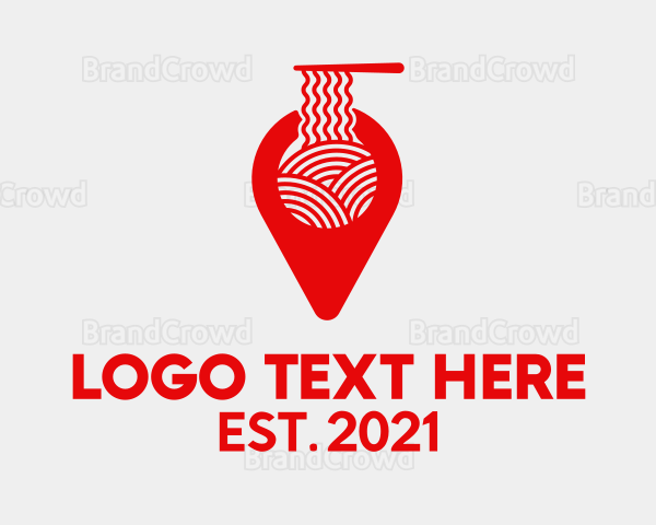 Red Ramen Locator Logo