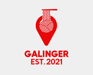 Dining - Red Ramen Locator logo design