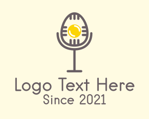 Podcast - Egg Microphone Podcast logo design