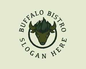 Buffalo Horn Mountain logo design