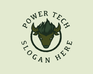 Livestock - Buffalo Horn Mountain logo design
