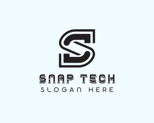 Tech Software Letter S logo design