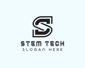 Tech Software Letter S logo design