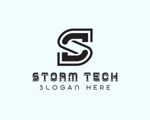 Tech Software Letter S logo design