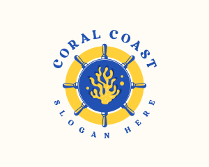 Coral Reef Aquarium logo design