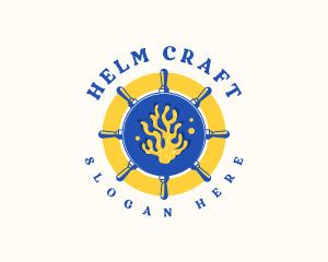 Helm - Coral Reef Aquarium logo design