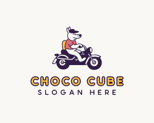 Dog Motorcycle Biker Logo