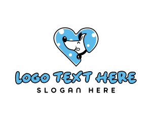 Pet Dog Heart logo design