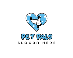 Pet Dog Heart logo design