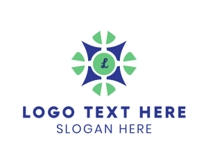 Letter - Tile Pattern Decor logo design