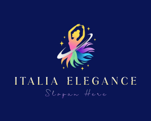 Elegant Ballet Dancer logo design