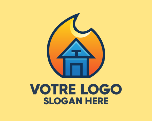 Hot - Trendy Housing Today logo design