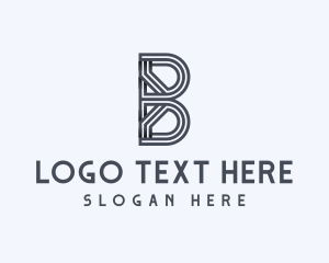 Stripe - Business Brand Letter B logo design