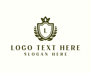 High End - Shield Royal Crown logo design