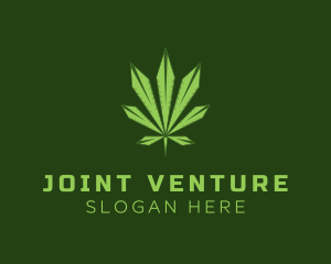 Joint - Cannabis Weed Geometric logo design