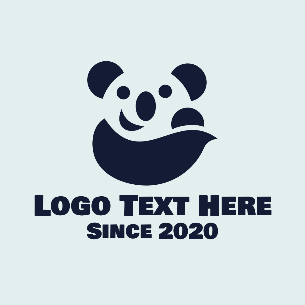 Happy Panda Bear Logo BrandCrowd Logo Maker