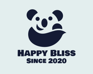 Happy Panda Bear logo design