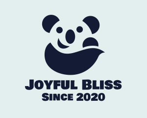 Happy Panda Bear logo design