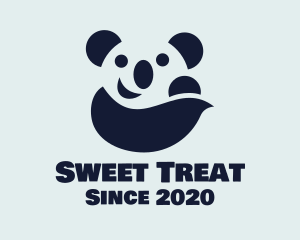 Happy Panda Bear logo design