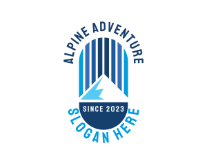 Alpine - Mountain Alpine Trip logo design